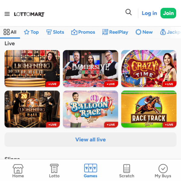 Lottomart Games Instants