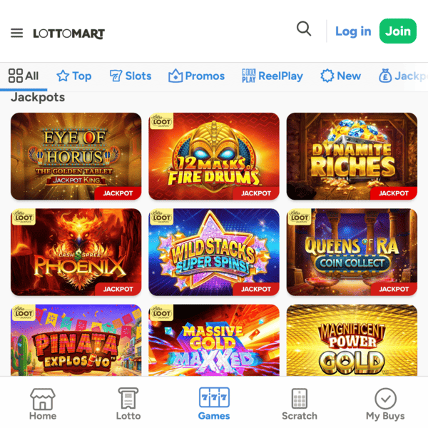 Lottomart Games Slingo Collection