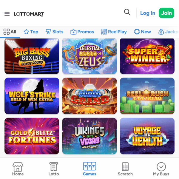 Lottomart Games Slots Collection